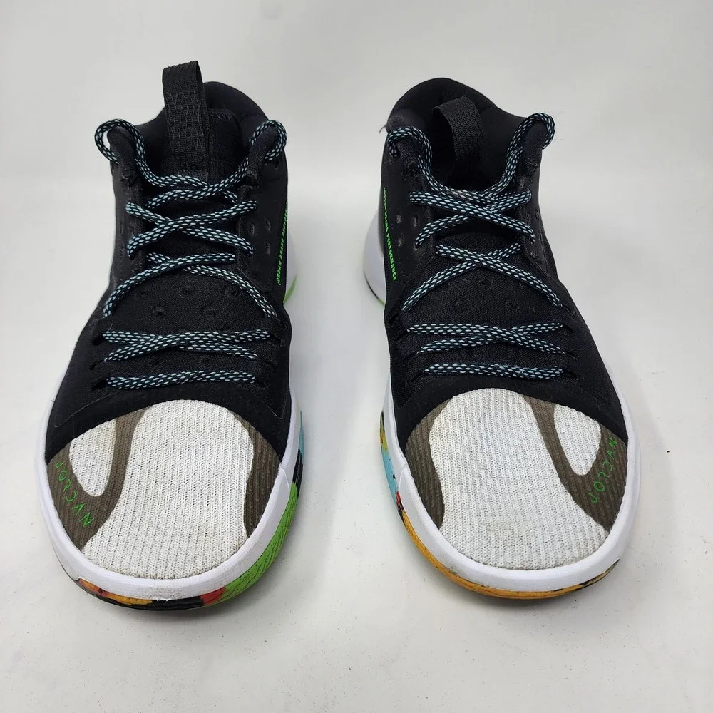 Nike Air Jordan Zoom Separate Black White Green Strike Shoe Men 8.5 DH0249‎ 030